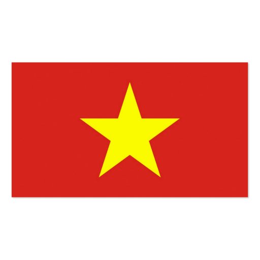 Business Card with Flag of Vietnam (back side)