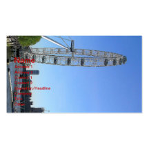 Business Card with London Eye Ferris Wheel