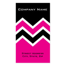 Business Card Zig Zag Chevron Pattern