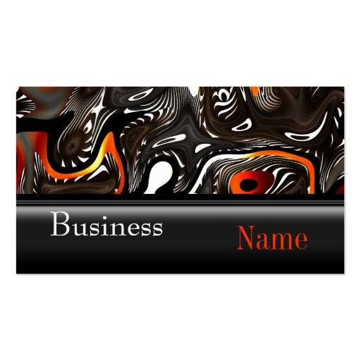 Business Card Zizzago Africa Abstract Orange (front side)
