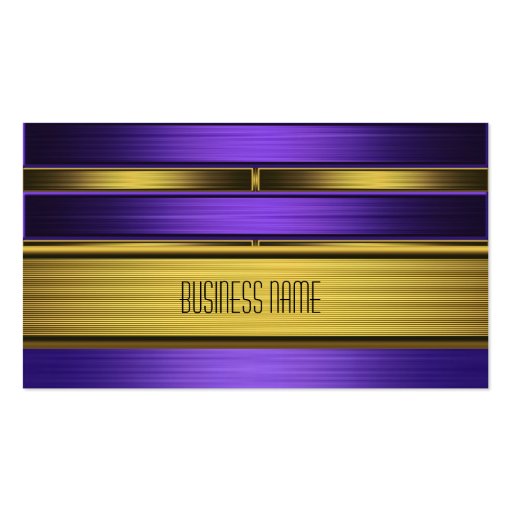 Business Card Zizzago Purple Old Gold (front side)