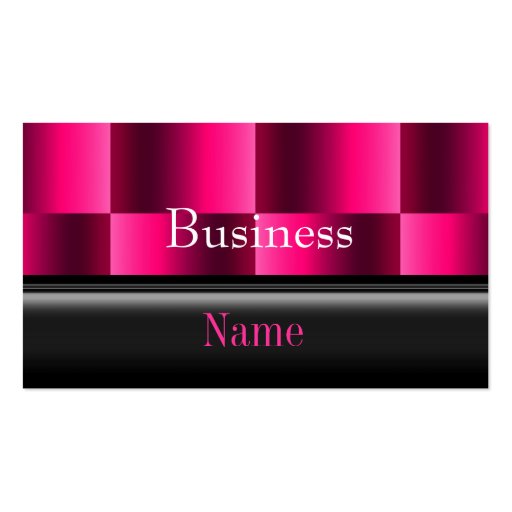 Business Card Zizzago Rich Pink Reflect (front side)