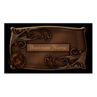 Business Card Zizzago Steampunk Design