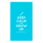 [Skateboard] keep calm and grow up  Business Cards