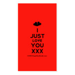 [Two hearts] i just love you xxx  Business Cards