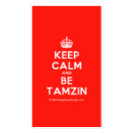 [Crown] keep calm and be tamzin  Business Cards