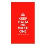 [Crown] keep calm and make one  Business Cards