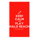 [Skateboard] keep calm and play halo reach  Business Cards