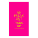 [Crown] freak out and hang up  Business Cards