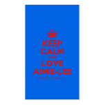 [Crown] keep calm and love aimie-lee  Business Cards