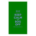 [UK Flag] keep calm and bog off  Business Cards