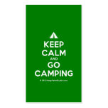 [Tent] keep calm and go camping  Business Cards