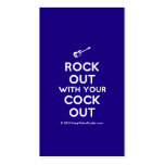 [Electric guitar] rock out with your cock out  Business Cards