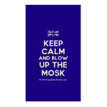[UK Flag] keep calm and blow up the mosk  Business Cards