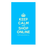[Crown] keep calm and shop online  Business Cards