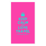 [Campervan] keep calm and love travel  Business Cards