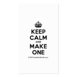 [Crown] keep calm and make one  Business Cards