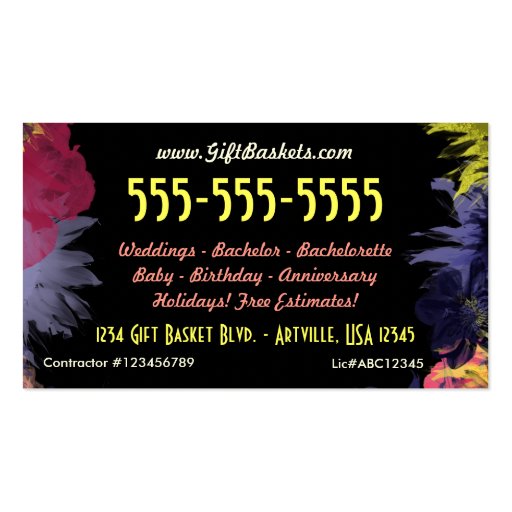 Business Cards Abstract Two Sided Customizable (back side)