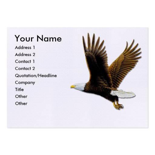 Business Cards, American Bald Eagle (front side)