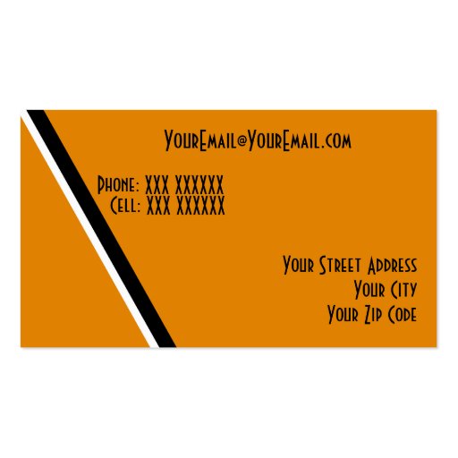 Business Cards Basketball (back side)