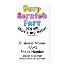 Business Cards - Burp Scratch Fart