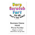 Business Cards - Burp Scratch Fart