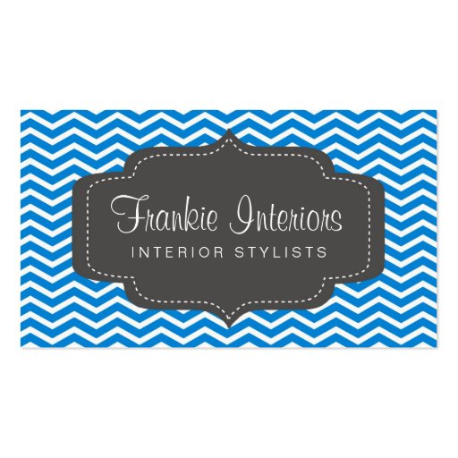 business cards > chevron2 [charcoal:blue] (front side)