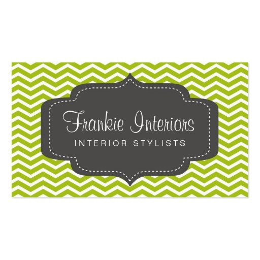 business cards > chevron2 [charcoal:lime] (front side)