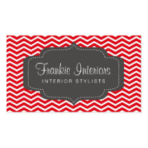 business cards > chevron2 [charcoal:red]