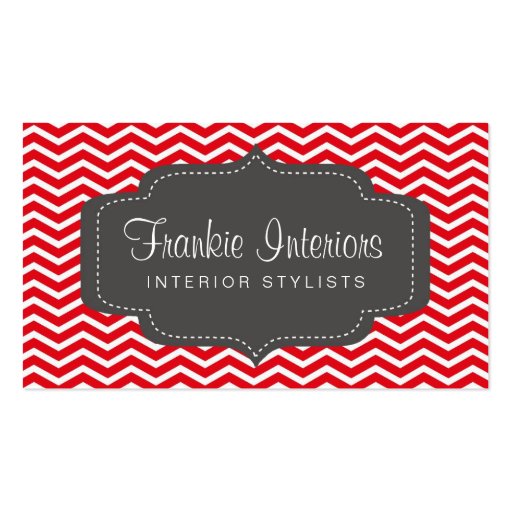 business cards > chevron2 [charcoal:red] (front side)