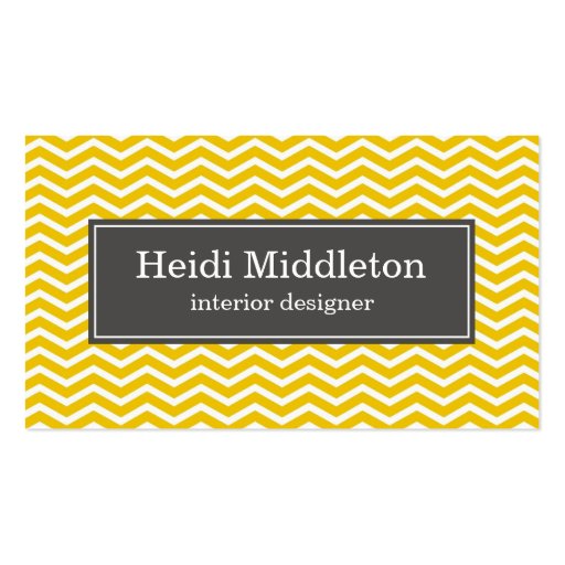 business cards > chevron [charcoal:yellow] (front side)