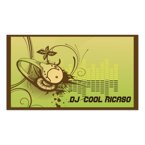 Business Cards DJ / Music (front side)