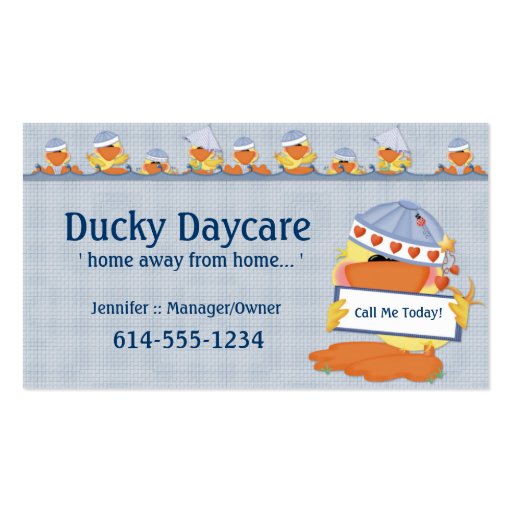 Business Cards :: Duck's Playing in Water 2