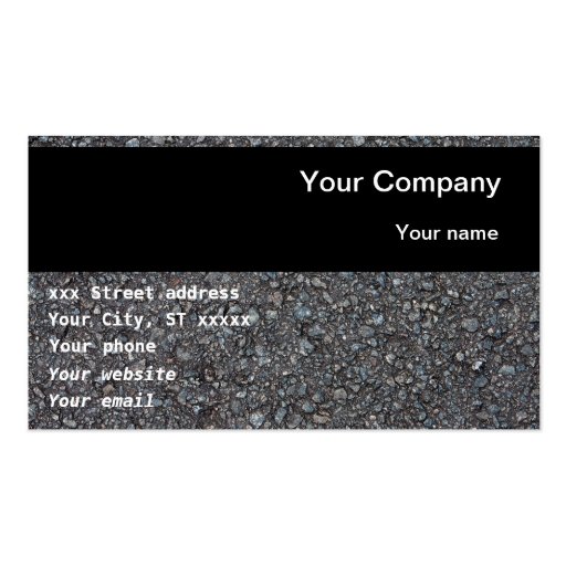 Business cards for construction industry (front side)