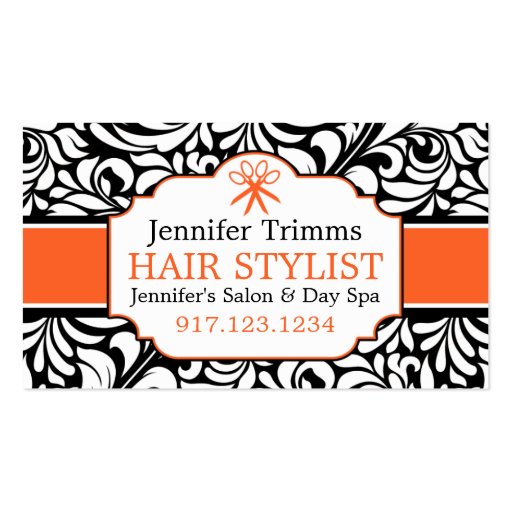 Business Cards For Estheticians | Hair School (front side)