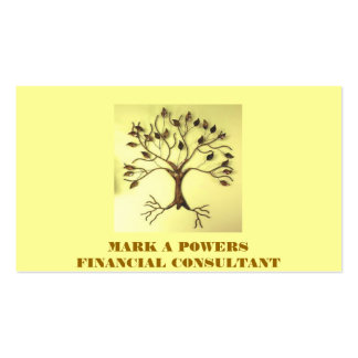 BUSINESS CARDS FOR FINANCIAL CONSULTANT