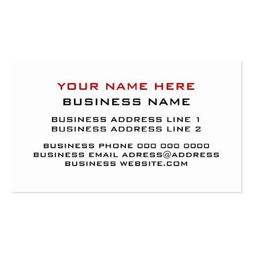 Business Cards For Lip Piercing  | Body Piercing (back side)