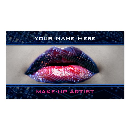 Business Cards For MakeUp Artists (front side)