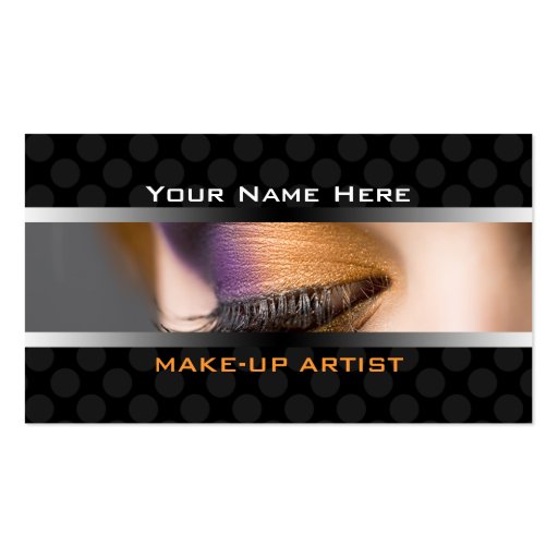 Business Cards For Makeup Artists (front side)