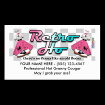 Business Cards for Retro Ho Cougar Floozies business cards by BratInTheHat Business Cards for Retro Ho Cougar Floozies business cards
