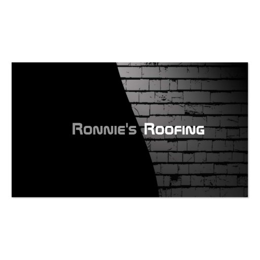 Business Cards for Roofers (front side)