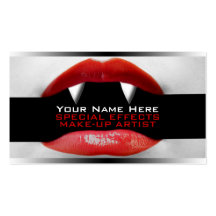 Business Cards For Special Effects Make-Up Artists