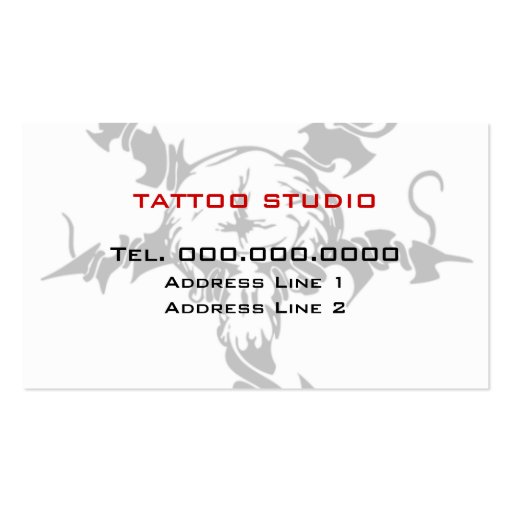 Business Cards For Tattoo Artists (back side)