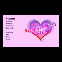 BUSINESS CARDS - HAPPY VALENTINES DAY business cards