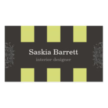 business cards > interior design [lime]