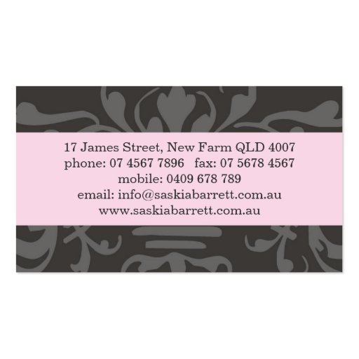 business cards > interior design [pink] (back side)