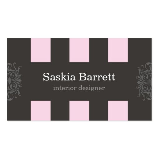 business cards > interior design [pink] (front side)