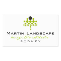 business cards > landscaper  [lime : charcoal]