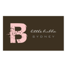 business cards > little bubba  [pink : chocolate]