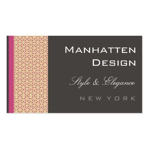 business cards > manhatten [pink musk] (front side)